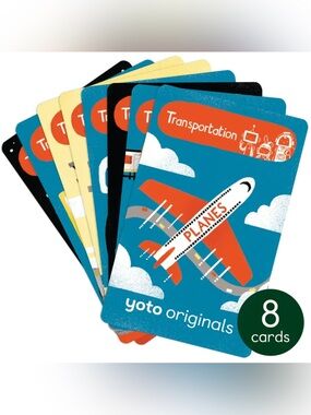 Yoto BrainBots Transportation 8 Card Bundle Kids Yoto Cards.